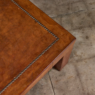 Jeff Knight Leather Coffee Table