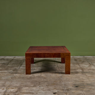 Jeff Knight Leather Coffee Table