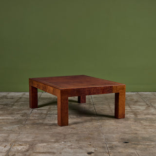 Jeff Knight Leather Coffee Table