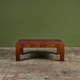 Jeff Knight Leather Coffee Table