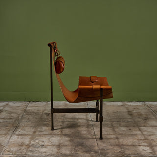 Jean-Paul Rykaert Leather Sling Chair