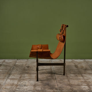 Jean-Paul Rykaert Leather Sling Chair