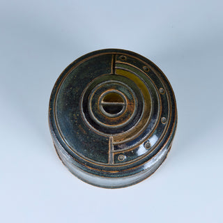 Studio Ceramic Glazed Lidded Vessel