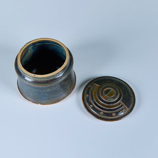 Studio Ceramic Glazed Lidded Vessel