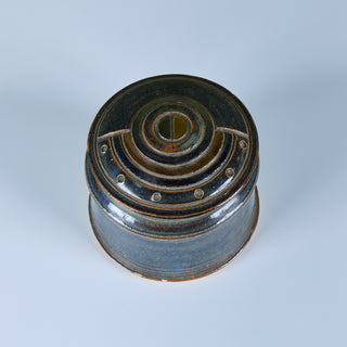Studio Ceramic Glazed Lidded Vessel