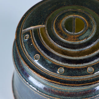 Studio Ceramic Glazed Lidded Vessel