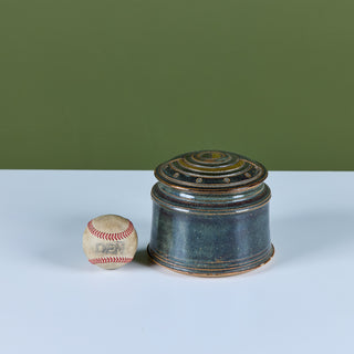 Studio Ceramic Glazed Lidded Vessel