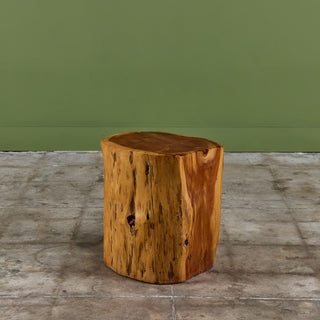 Live Edge Stump Stool & Accent Table