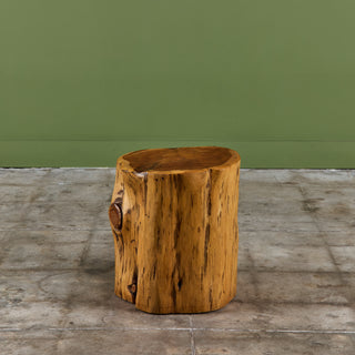 Live Edge Stump Stool & Accent Table