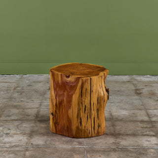 Live Edge Stump Stool & Accent Table