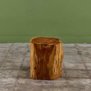 Live Edge Stump Stool & Accent Table