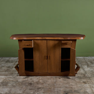 Studio Craft Live Edge Walnut Bar