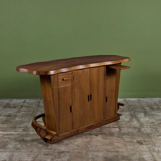 Studio Craft Live Edge Walnut Bar