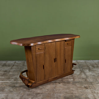 Studio Craft Live Edge Walnut Bar