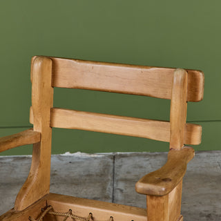 "Sportstugemöbler "Woven Seat Armchair