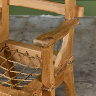 "Sportstugemöbler "Woven Seat Armchair