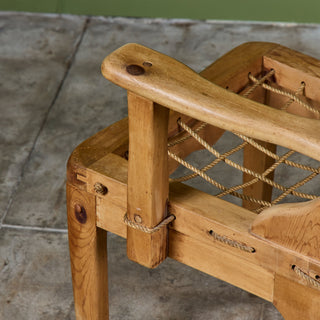 "Sportstugemöbler "Woven Seat Armchair