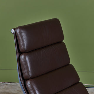 Eames Soft Pad Management Lounge Chair and Ottoman for Herman Miller