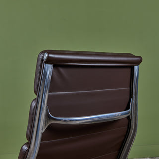 Eames Soft Pad Management Lounge Chair and Ottoman for Herman Miller