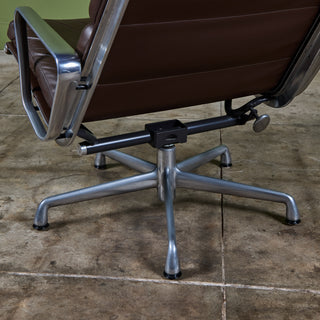 Eames Soft Pad Management Lounge Chair and Ottoman for Herman Miller