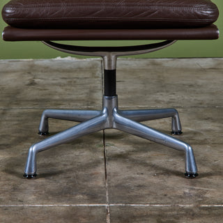 Eames Soft Pad Management Lounge Chair and Ottoman for Herman Miller