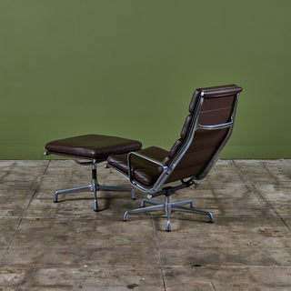 Eames Soft Pad Management Lounge Chair and Ottoman for Herman Miller