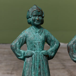 Pair of Dutch Boy & Girl Andirons