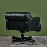Leather Desk Chair by William Lancing Plumb for Marble Imperial Furniture