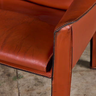 Mario Bellini Red Cab Lounge Chair for Cassina