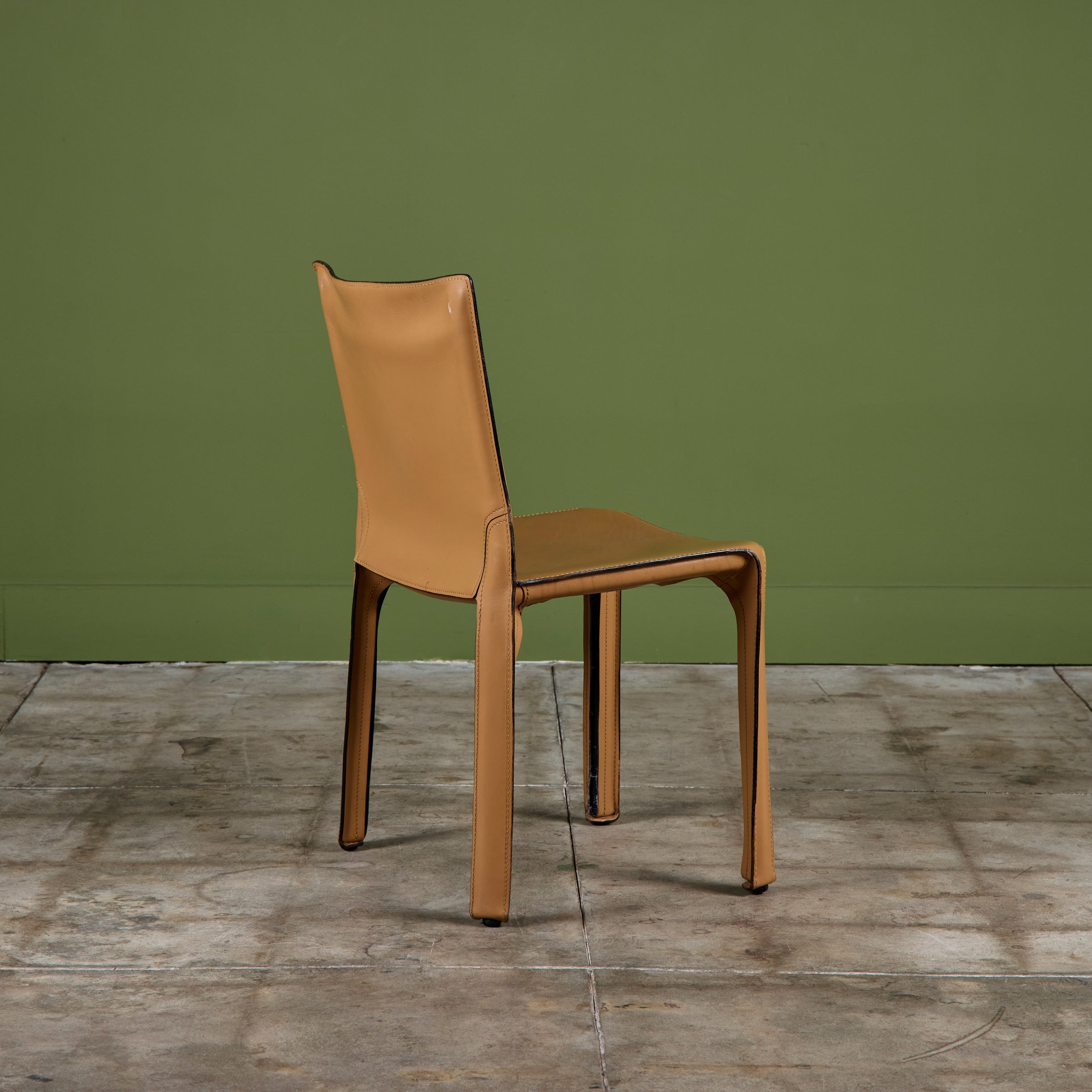 Mario Bellini Tan Cab Side Dining Chair for Cassina – DEN