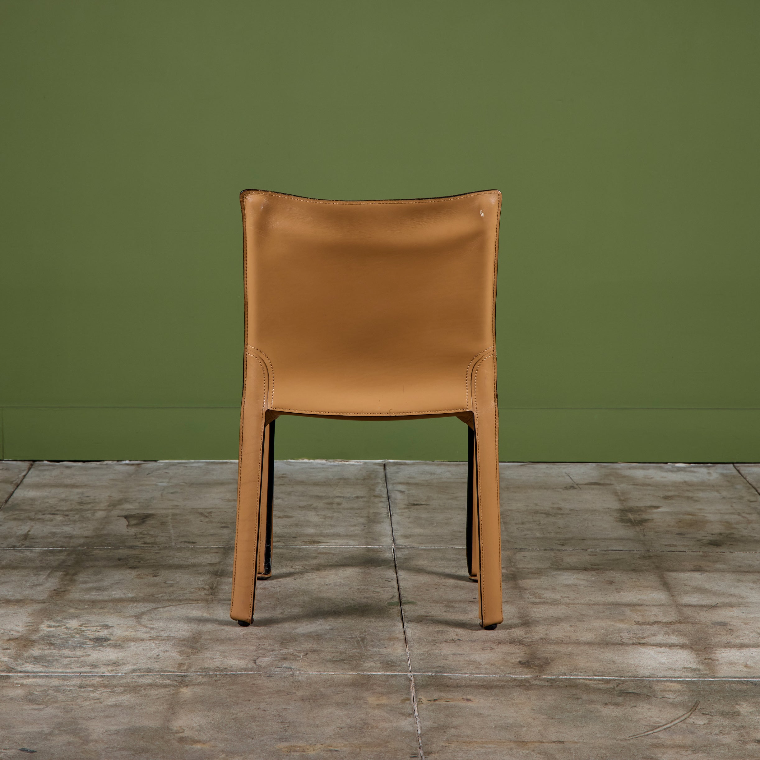 Mario Bellini Tan Cab Side Dining Chair for Cassina – DEN