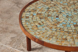 ON HOLD ** Gordon & Jane Martz Round Mosaic Tile Coffee Table