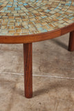 ON HOLD ** Gordon & Jane Martz Round Mosaic Tile Coffee Table