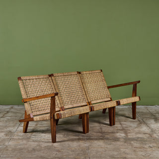 Michael Van Beuren Three Seater Woven Sofa