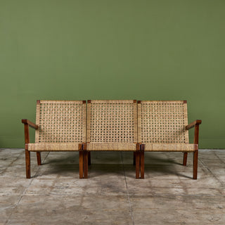 Michael Van Beuren Three Seater Woven Sofa