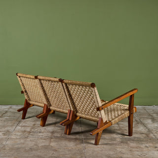 Michael Van Beuren Three Seater Woven Sofa