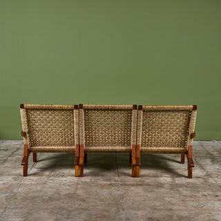 Michael Van Beuren Three Seater Woven Sofa