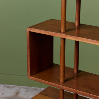 Michael van Beuren Double Sided Rattan Bookshelf