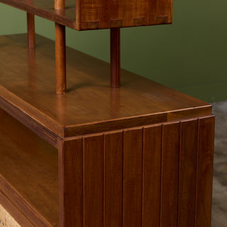 Michael van Beuren Double Sided Rattan Bookshelf