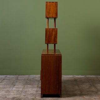 Michael van Beuren Double Sided Rattan Bookshelf