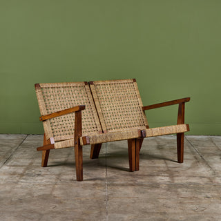 Michael Van Beuren Three Seater Woven Sofa