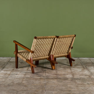 Michael Van Beuren Three Seater Woven Sofa