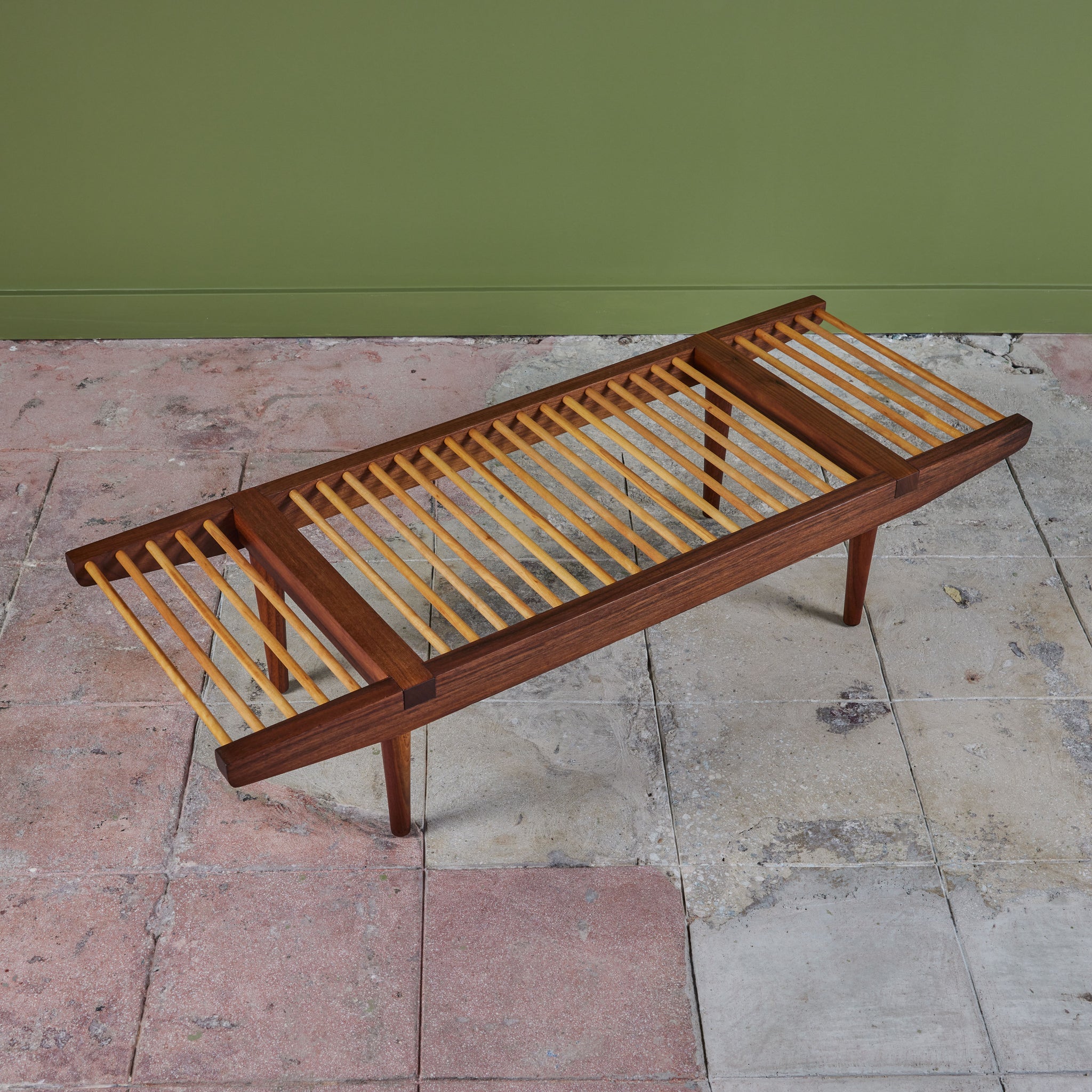 Milo Baughman Dowel Bench for Glenn of California