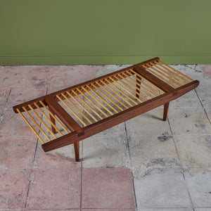 Milo Baughman Dowel Bench for Glenn of California