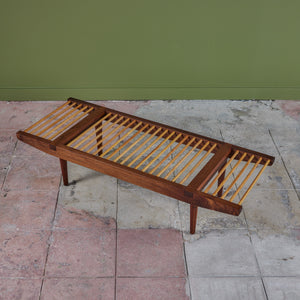 Milo Baughman Dowel Bench for Glenn of California