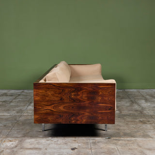Milo Baughman Rosewood Case Sofa for Thayer Coggin