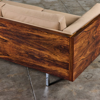 Milo Baughman Rosewood Case Sofa for Thayer Coggin