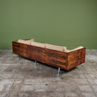 Milo Baughman Rosewood Case Sofa for Thayer Coggin