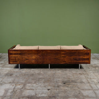 Milo Baughman Rosewood Case Sofa for Thayer Coggin