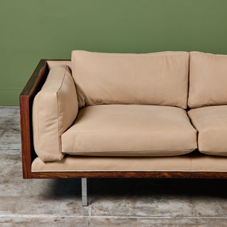Milo Baughman Rosewood Case Sofa for Thayer Coggin